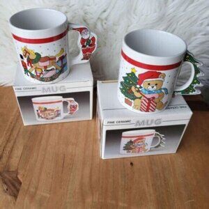 Vintage Christmas Mugs NEW